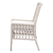 Essentials For Living Terrace Dining Chair ~ White Wash Loom, LiveSmart Peyton-Pearl