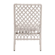 Essentials For Living Terrace Dining Chair ~ White Wash Loom, LiveSmart Peyton-Pearl
