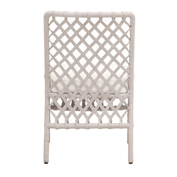 Essentials For Living Terrace Dining Chair ~ White Wash Loom, LiveSmart Peyton-Pearl