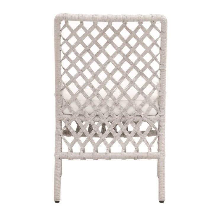 Essentials For Living Terrace Dining Chair ~ White Wash Loom, LiveSmart Peyton-Pearl