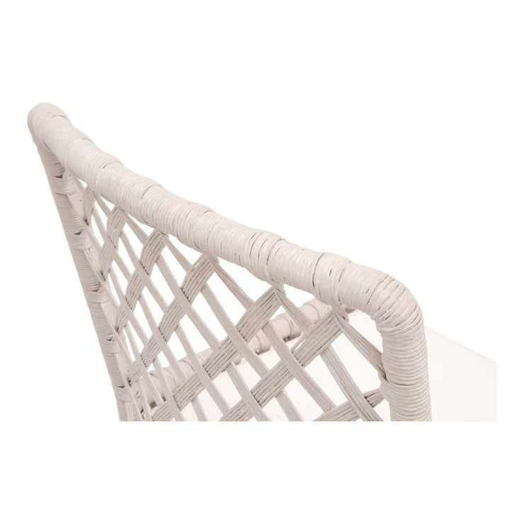 Essentials For Living Terrace Dining Chair ~ White Wash Loom, LiveSmart Peyton-Pearl