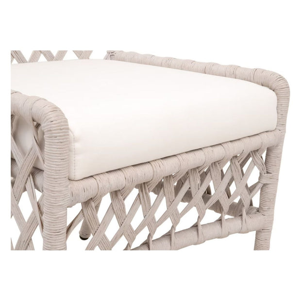 Essentials For Living Terrace Dining Chair ~ White Wash Loom, LiveSmart Peyton-Pearl