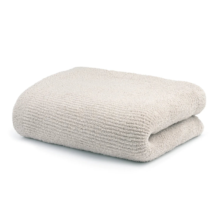 Kashwere Ultra Soft Dark Oatmeal Ribbed Throw Kash Lite