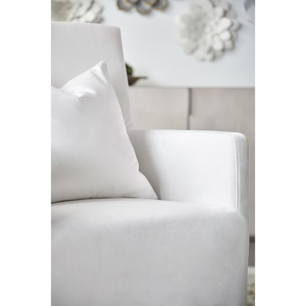 Essentials For Living Shelter Slipcover Arm Dining Chair ~ LiveSmart Peyton-Pearl With Natural Gray Birch Frame