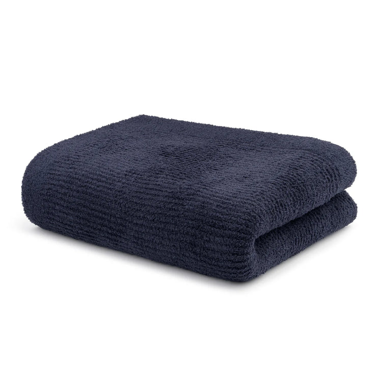 Kashwere Ultra Soft Dark Navy Ribbed Throw Kash Lite