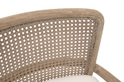 Essentials For Living Avalon Counter Stool ~ LiveSmart Peyton Pearl With Natural Gray Mahogany Frame