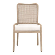 Essentials For Living Avalon Dining Chair~ LiveSmart Peyton Pearl With Natural Gray Mahogany Frame