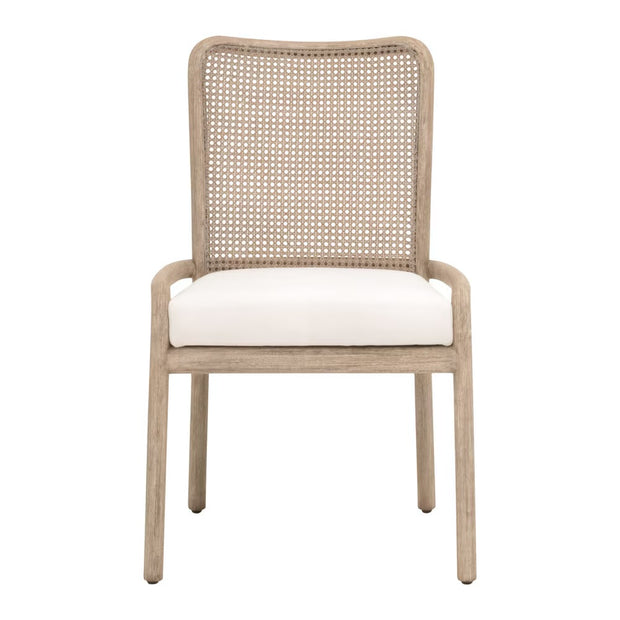 Essentials For Living Avalon Dining Chair~ LiveSmart Peyton Pearl With Natural Gray Mahogany Frame