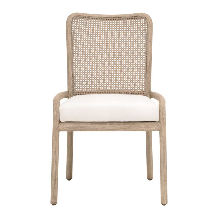 Essentials For Living Avalon Dining Chair~ LiveSmart Peyton Pearl With Natural Gray Mahogany Frame