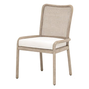 Essentials For Living Avalon Dining Chair~ LiveSmart Peyton Pearl With Natural Gray Mahogany Frame