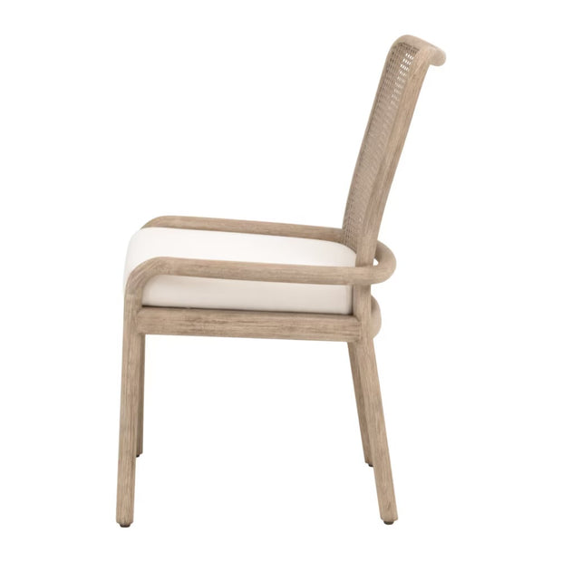 Essentials For Living Avalon Dining Chair~ LiveSmart Peyton Pearl With Natural Gray Mahogany Frame