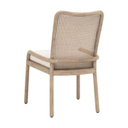 Essentials For Living Avalon Dining Chair~ LiveSmart Peyton Pearl With Natural Gray Mahogany Frame