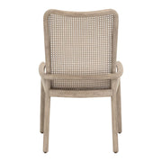 Essentials For Living Avalon Dining Chair~ LiveSmart Peyton Pearl With Natural Gray Mahogany Frame