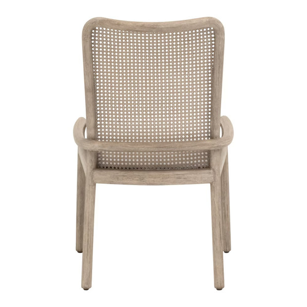 Essentials For Living Avalon Dining Chair~ LiveSmart Peyton Pearl With Natural Gray Mahogany Frame