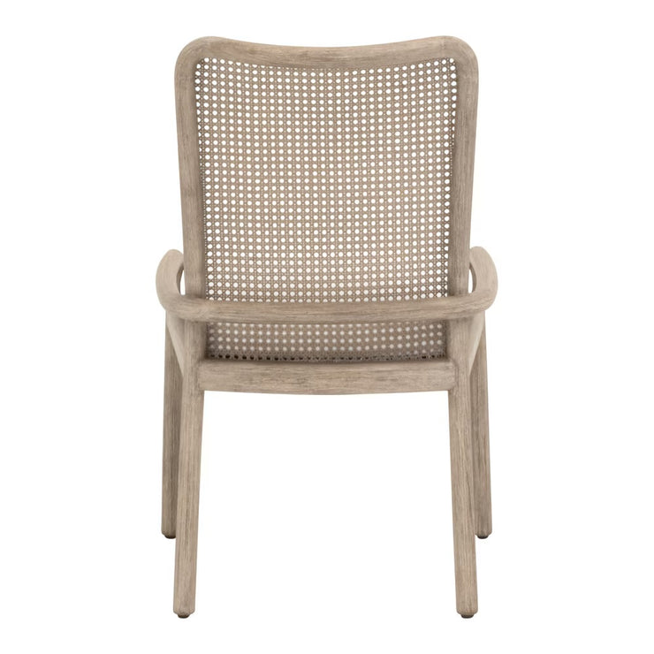 Essentials For Living Avalon Dining Chair~ LiveSmart Peyton Pearl With Natural Gray Mahogany Frame