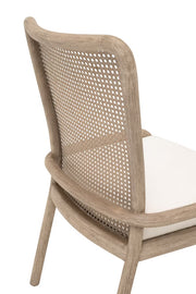 Essentials For Living Avalon Dining Chair~ LiveSmart Peyton Pearl With Natural Gray Mahogany Frame