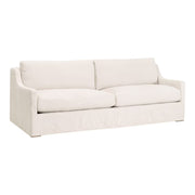 Essentials For Living Colin Outdoor 94” Slope Arm Slipcover Sofa ~ Performance Harborside-Ivory With Desert Accoya