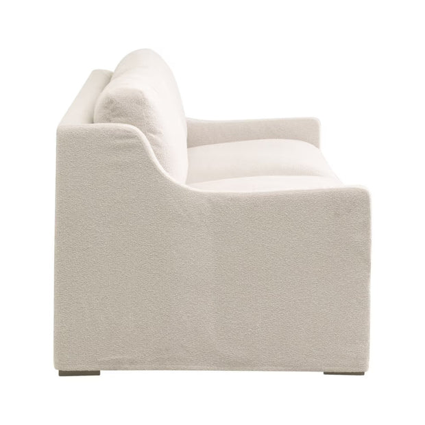 Essentials For Living Colin Outdoor 94” Slope Arm Slipcover Sofa ~ Performance Harborside-Ivory With Desert Accoya