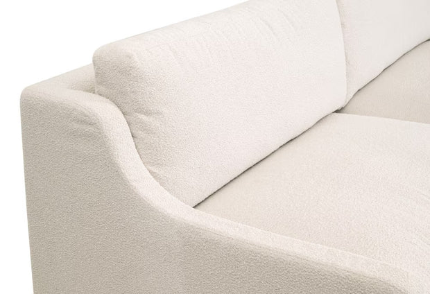 Essentials For Living Colin Outdoor 94” Slope Arm Slipcover Sofa ~ Performance Harborside-Ivory With Desert Accoya