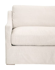 Essentials For Living Colin Outdoor 94” Slope Arm Slipcover Sofa ~ Performance Harborside-Ivory With Desert Accoya