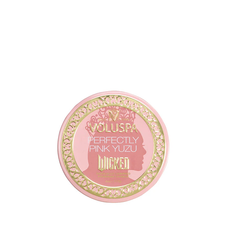 Voluspa Perfectly Pink Yuzu Mini Tin Candle