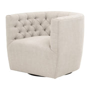 Essentials For Living Marcel Swivel Club Chair ~ Performance Bisque French Linen