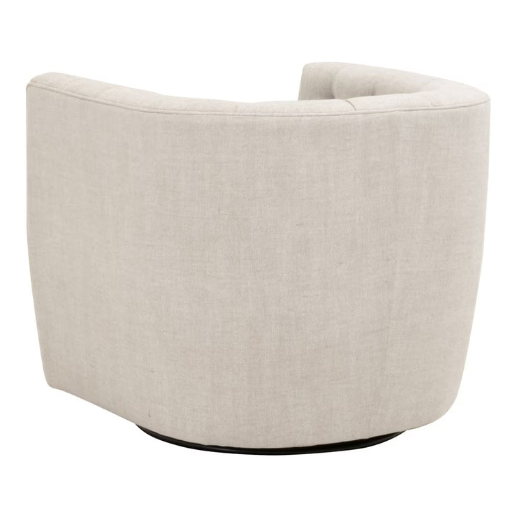 Essentials For Living Marcel Swivel Club Chair ~ Performance Bisque French Linen