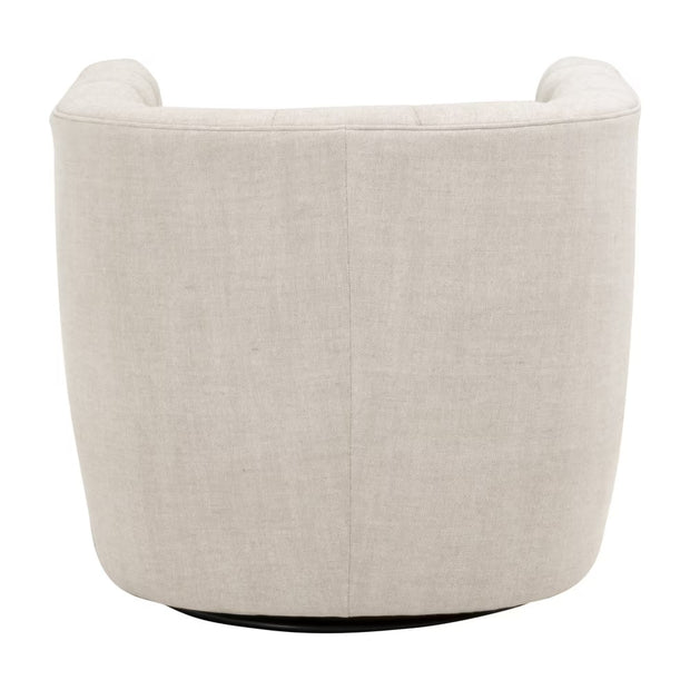 Essentials For Living Marcel Swivel Club Chair ~ Performance Bisque French Linen