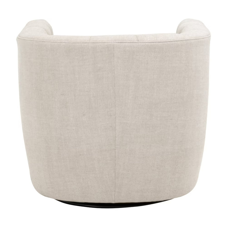 Essentials For Living Marcel Swivel Club Chair ~ Performance Bisque French Linen