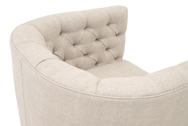 Essentials For Living Marcel Swivel Club Chair ~ Performance Bisque French Linen