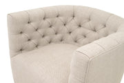 Essentials For Living Marcel Swivel Club Chair ~ Performance Bisque French Linen