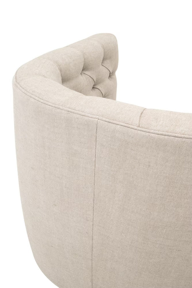 Essentials For Living Marcel Swivel Club Chair ~ Performance Bisque French Linen