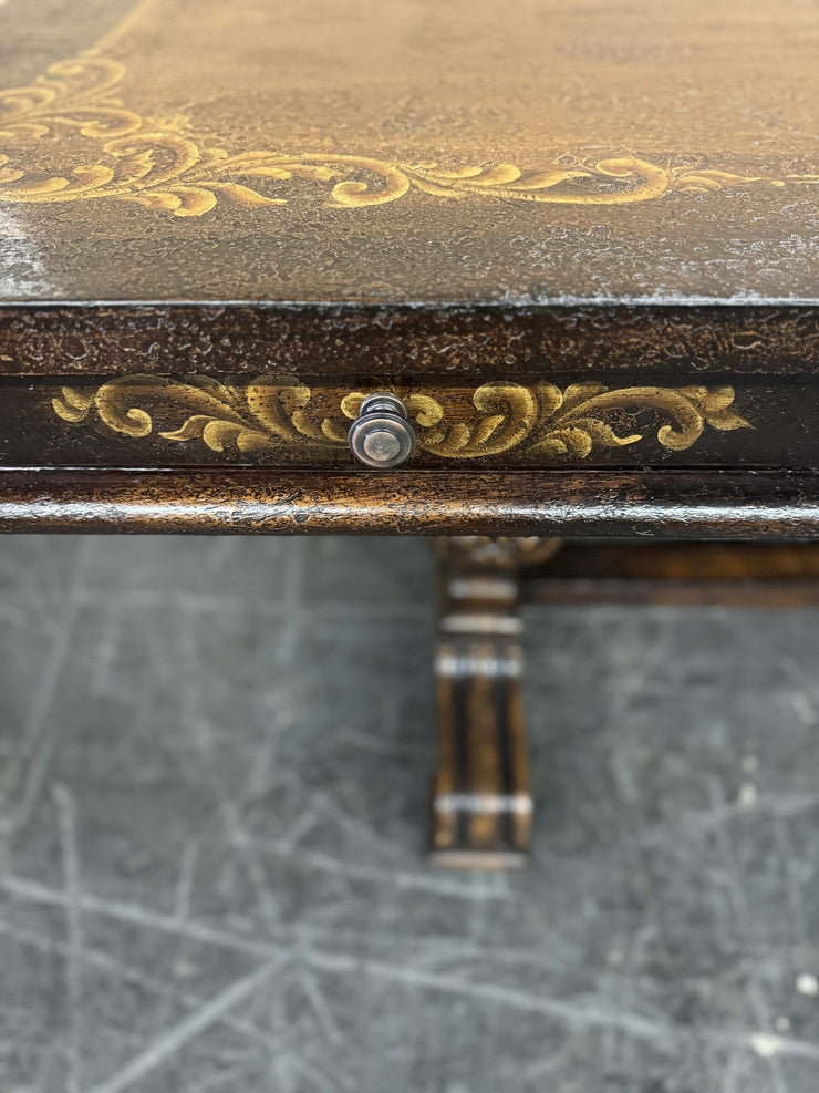 Casa Bonita Peruvian Hand-Painted Carved Wood Salamanca Desk