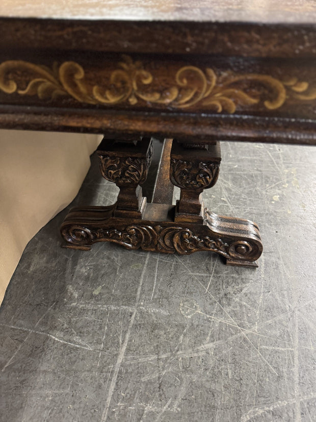 Casa Bonita Peruvian Hand-Painted Carved Wood Salamanca Desk