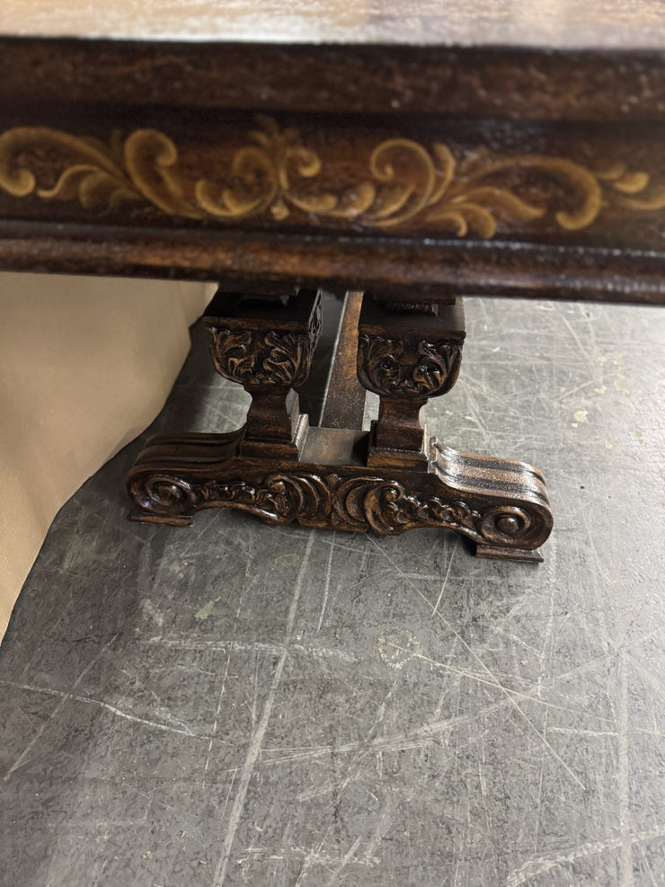 Casa Bonita Peruvian Hand-Painted Carved Wood Salamanca Desk