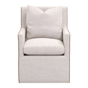 Essentials For Living Harmony Arm Dining Chair ~ Performance Bisque French Linen, Ivanhoe-Toast
