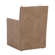 Essentials For Living Harmony Arm Dining Chair ~ Performance Bisque French Linen, Ivanhoe-Toast