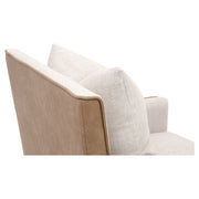 Essentials For Living Harmony Arm Dining Chair ~ Performance Bisque French Linen, Ivanhoe-Toast