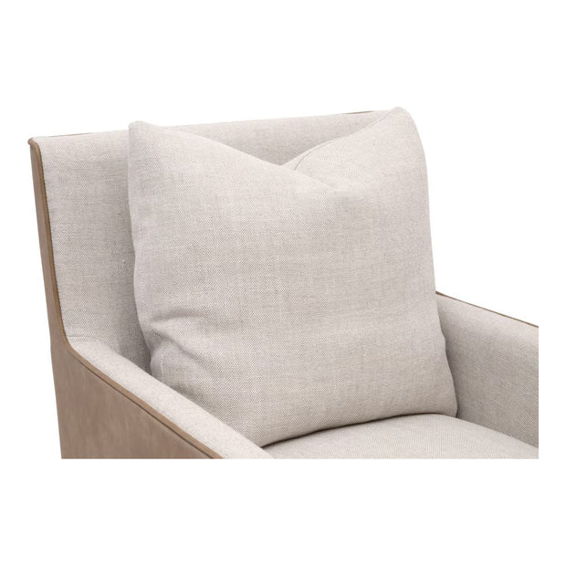 Essentials For Living Harmony Arm Dining Chair ~ Performance Bisque French Linen, Ivanhoe-Toast