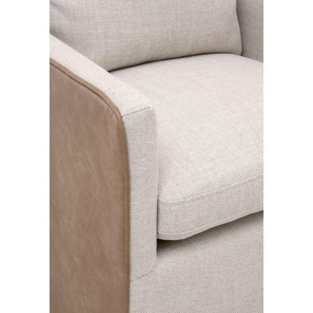 Essentials For Living Harmony Arm Dining Chair ~ Performance Bisque French Linen, Ivanhoe-Toast