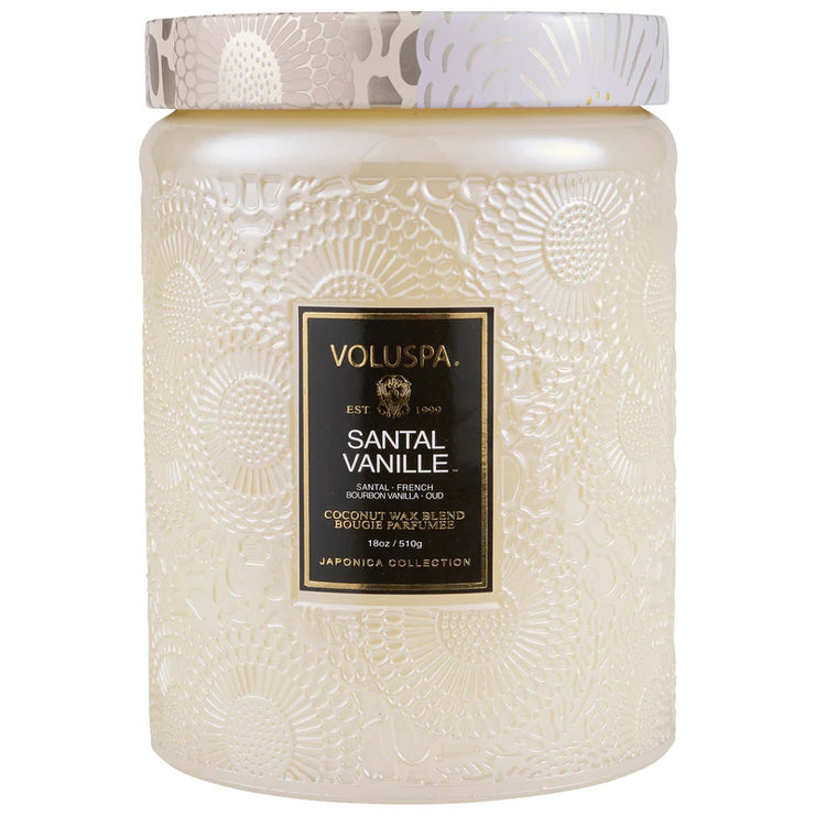 Voluspa Santal Vanille Large Jar Candle ~ 18 oz.