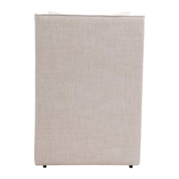 Essentials For Living Harmony Arm Dining Chair ~ LiveSmart Peyton-Pearl, Performance Bisque French Linen