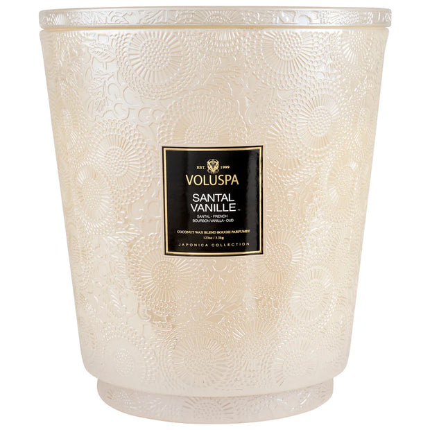 Voluspa Santal Vanille 5 Wick Hearth Candle ~ 123 oz.