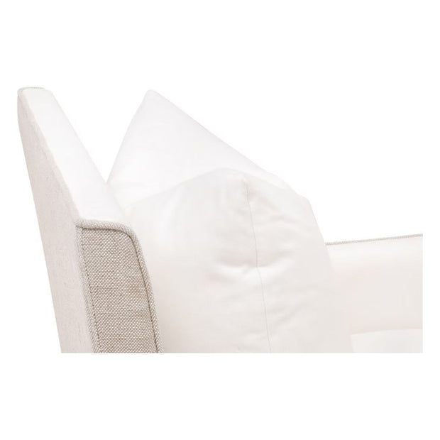 Essentials For Living Harmony Arm Dining Chair ~ LiveSmart Peyton-Pearl, Performance Bisque French Linen