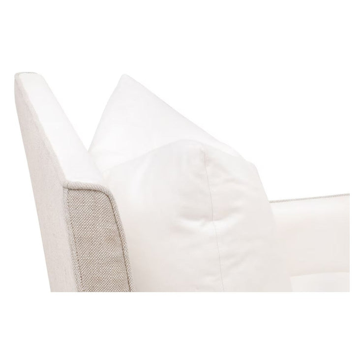 Essentials For Living Harmony Arm Dining Chair ~ LiveSmart Peyton-Pearl, Performance Bisque French Linen