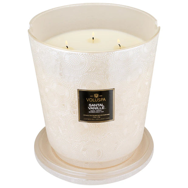 Voluspa Santal Vanille 5 Wick Hearth Candle ~ 123 oz.