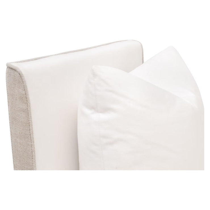 Essentials For Living Harmony Arm Dining Chair ~ LiveSmart Peyton-Pearl, Performance Bisque French Linen
