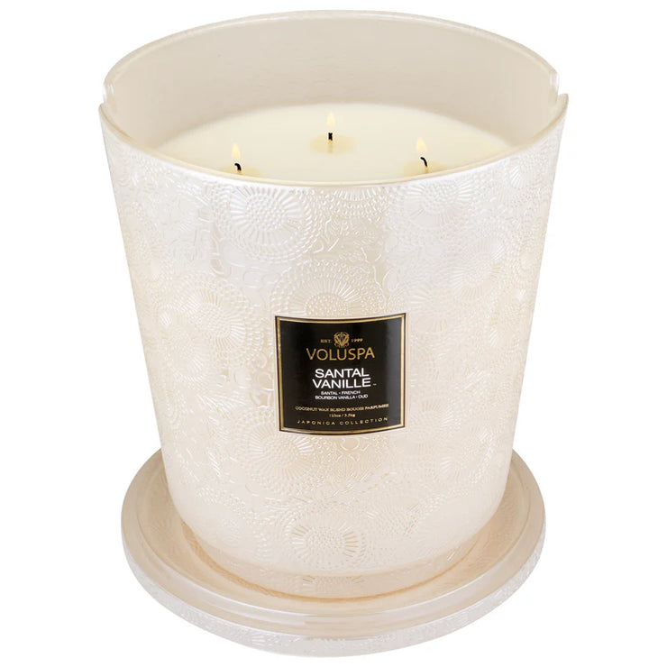 Voluspa Santal Vanille 5 Wick Hearth Candle ~ 123 oz.