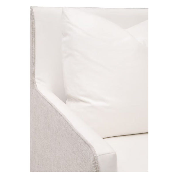 Essentials For Living Harmony Arm Dining Chair ~ LiveSmart Peyton-Pearl, Performance Bisque French Linen