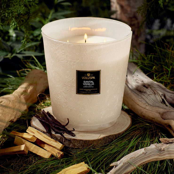 Voluspa Santal Vanille 5 Wick Hearth Candle ~ 123 oz.